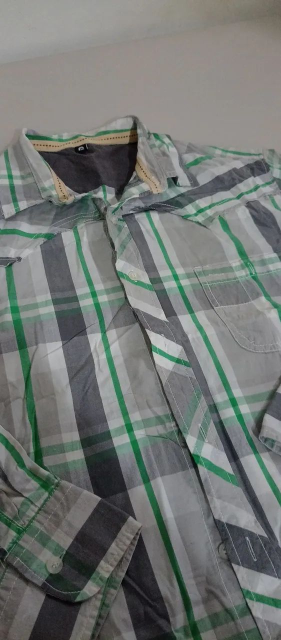 Camisa xadrez manga longa 