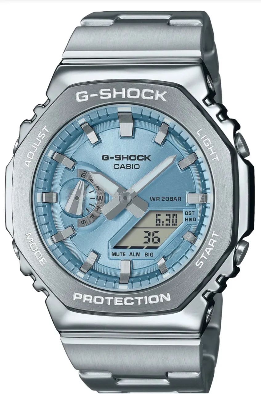 Relógio Casio G Shock Ana Dig Azul Tiffany Novo - Acessórios