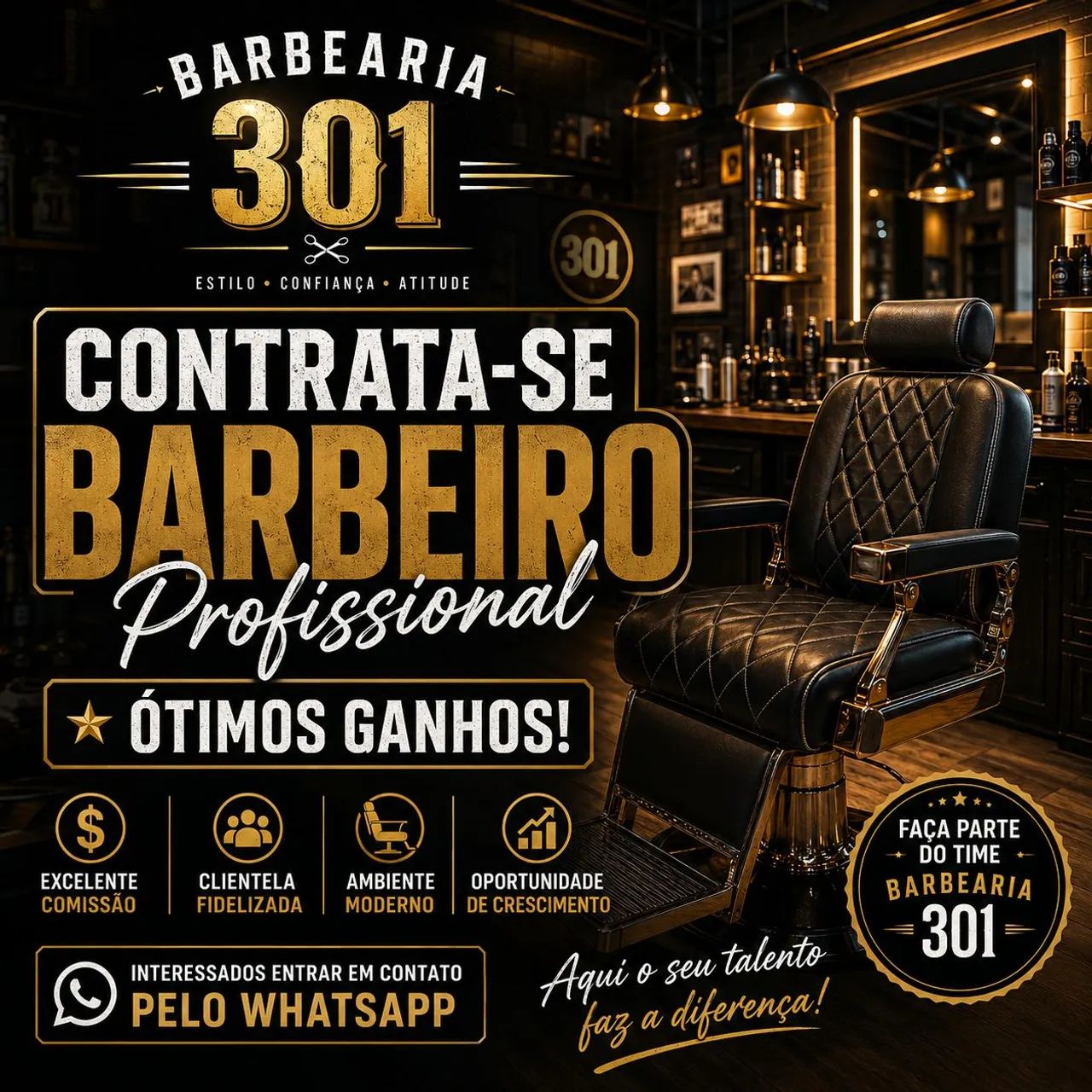 VAGA PARA BARBEIRO