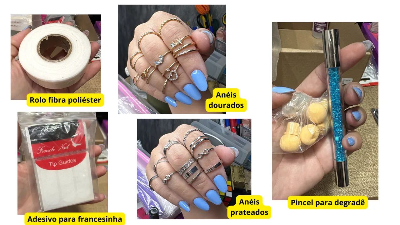 Kit para alongamento unhas