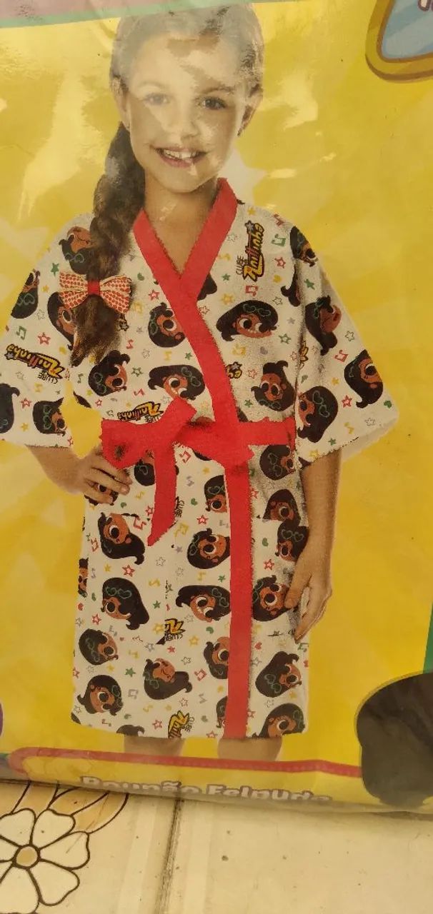 Roupão infantil para meninas de 3 anos  - Foto 3