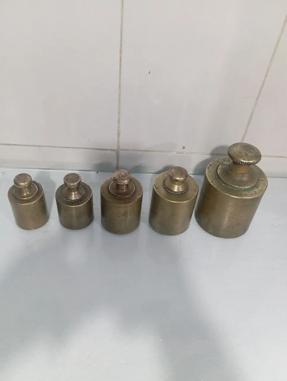 Peso de  Bronze Antigo para Balança Mecânica  - Foto 2