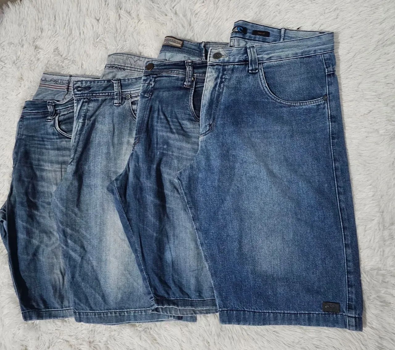 ?Kit 4 Bermudas Jeans Masculina Tamanho 46 - Foto 2