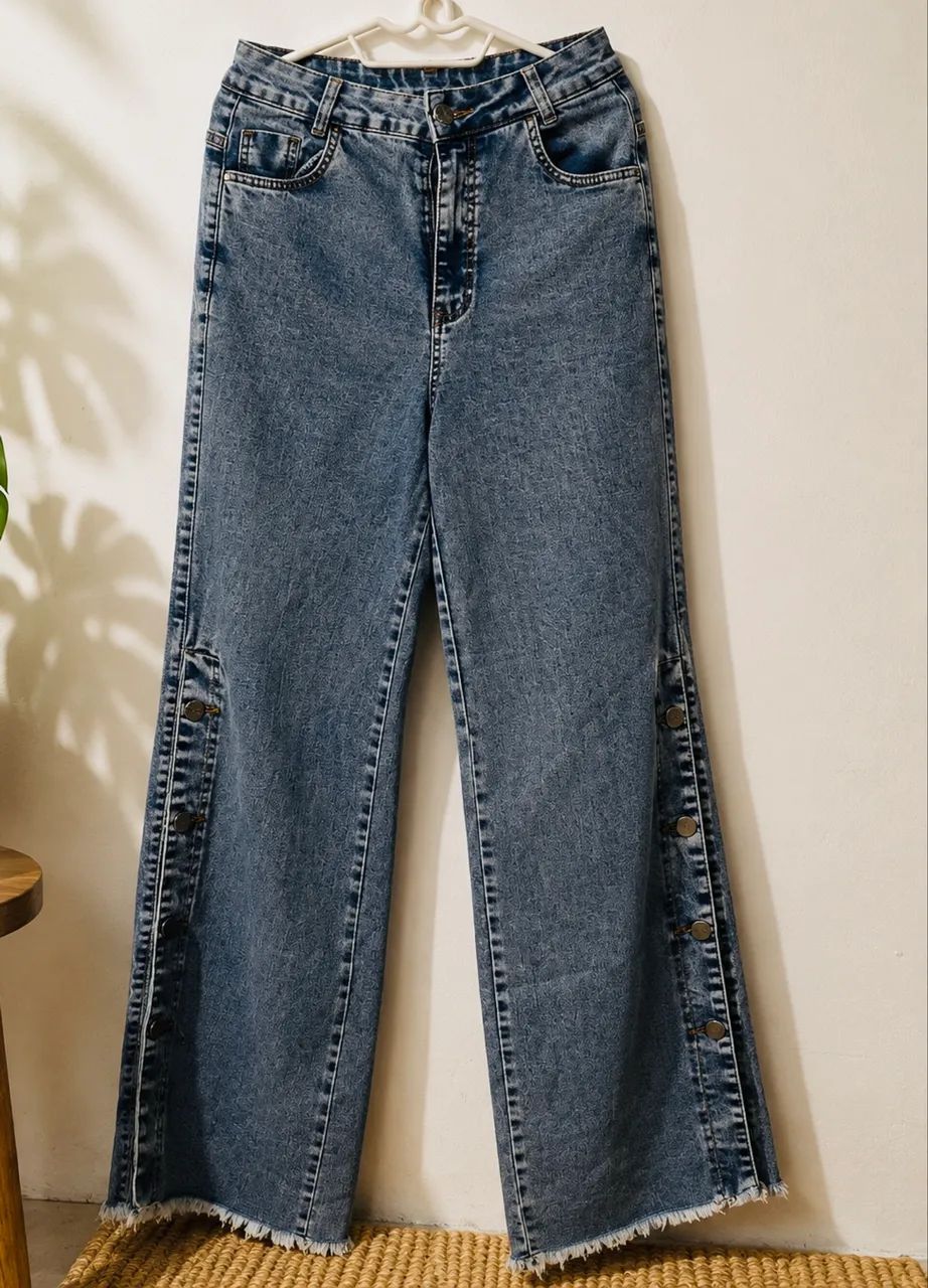 Calça jeans wid leg 