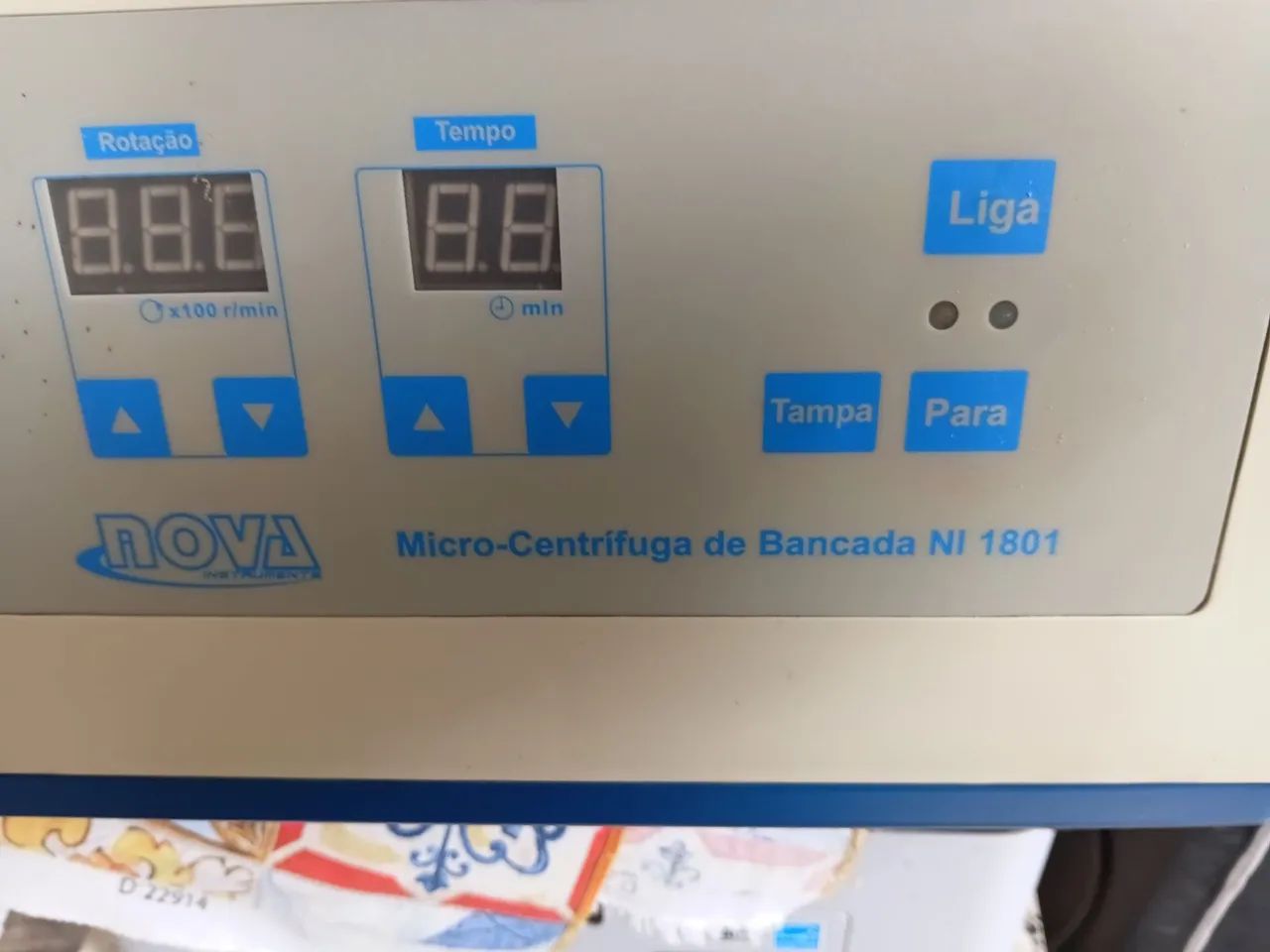 Micro centrífuga de banca digital nova 1801