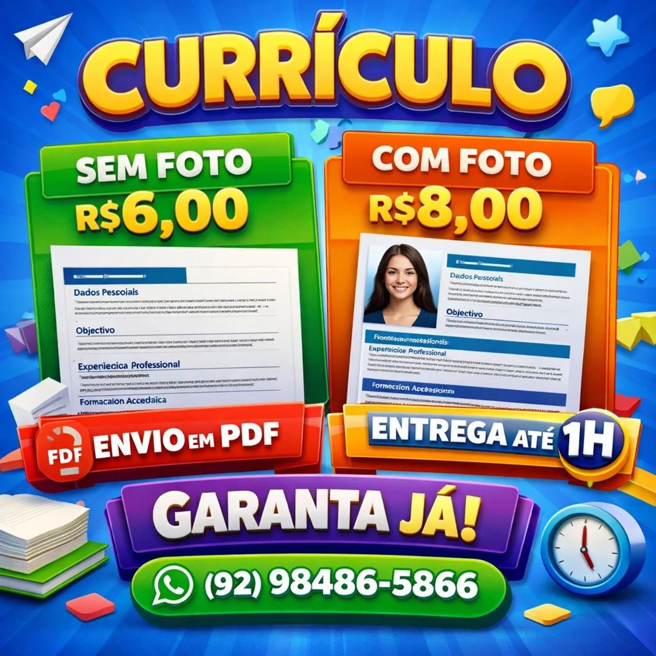 FAÇO CURRÍCULO - ENVIO EM PDF
