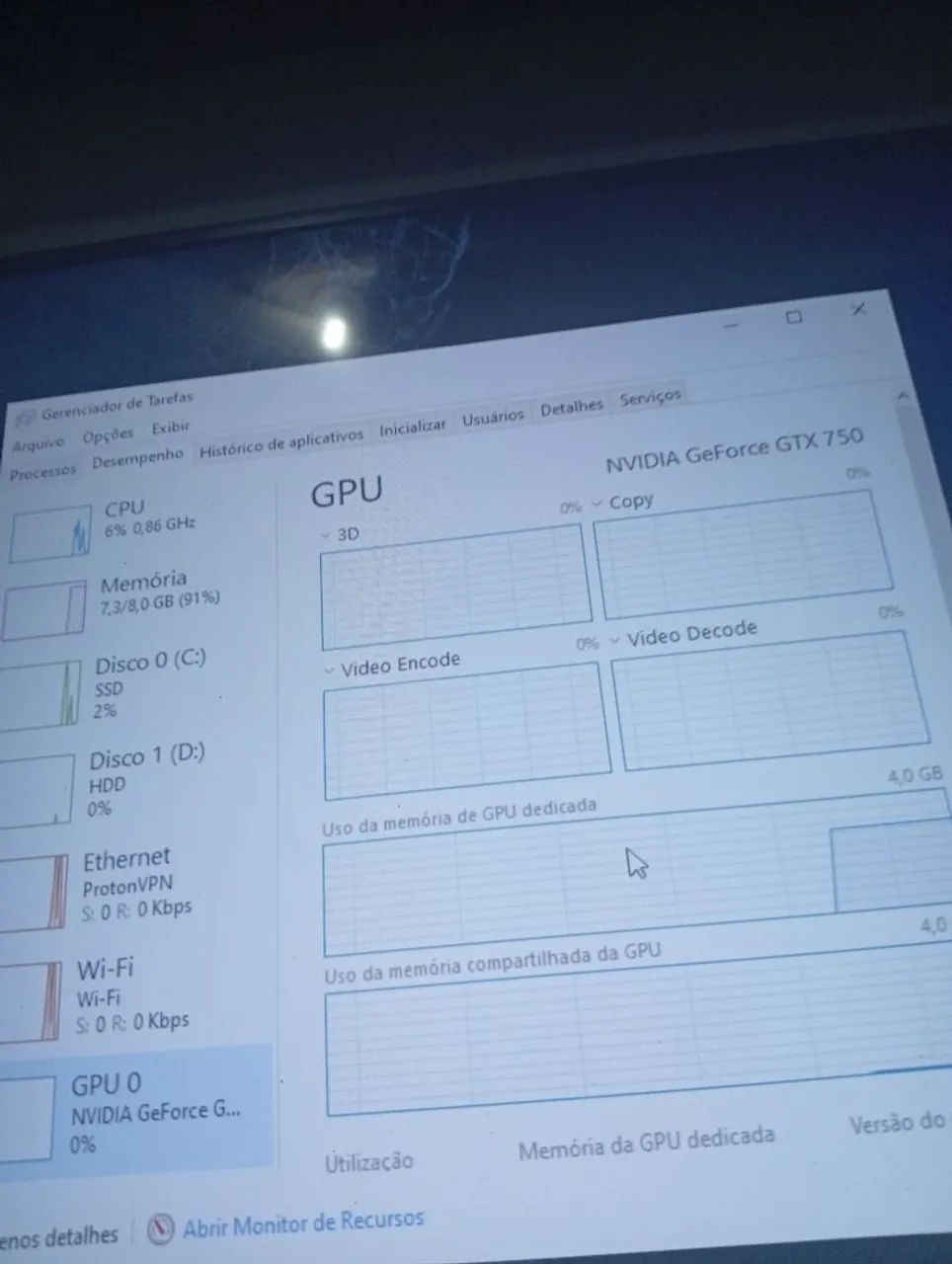Gtx 750 4gb semi nova - Foto 2