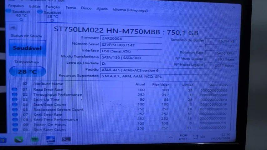 Hd notebook Samsung 750 GB - Foto 2