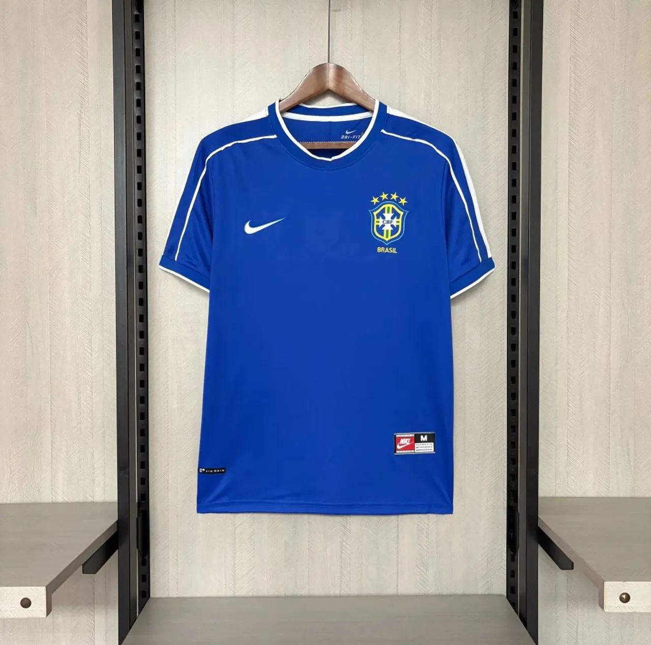 Camiseta Brasil Uniforme II 1998 Retro - Copa do Mundo 