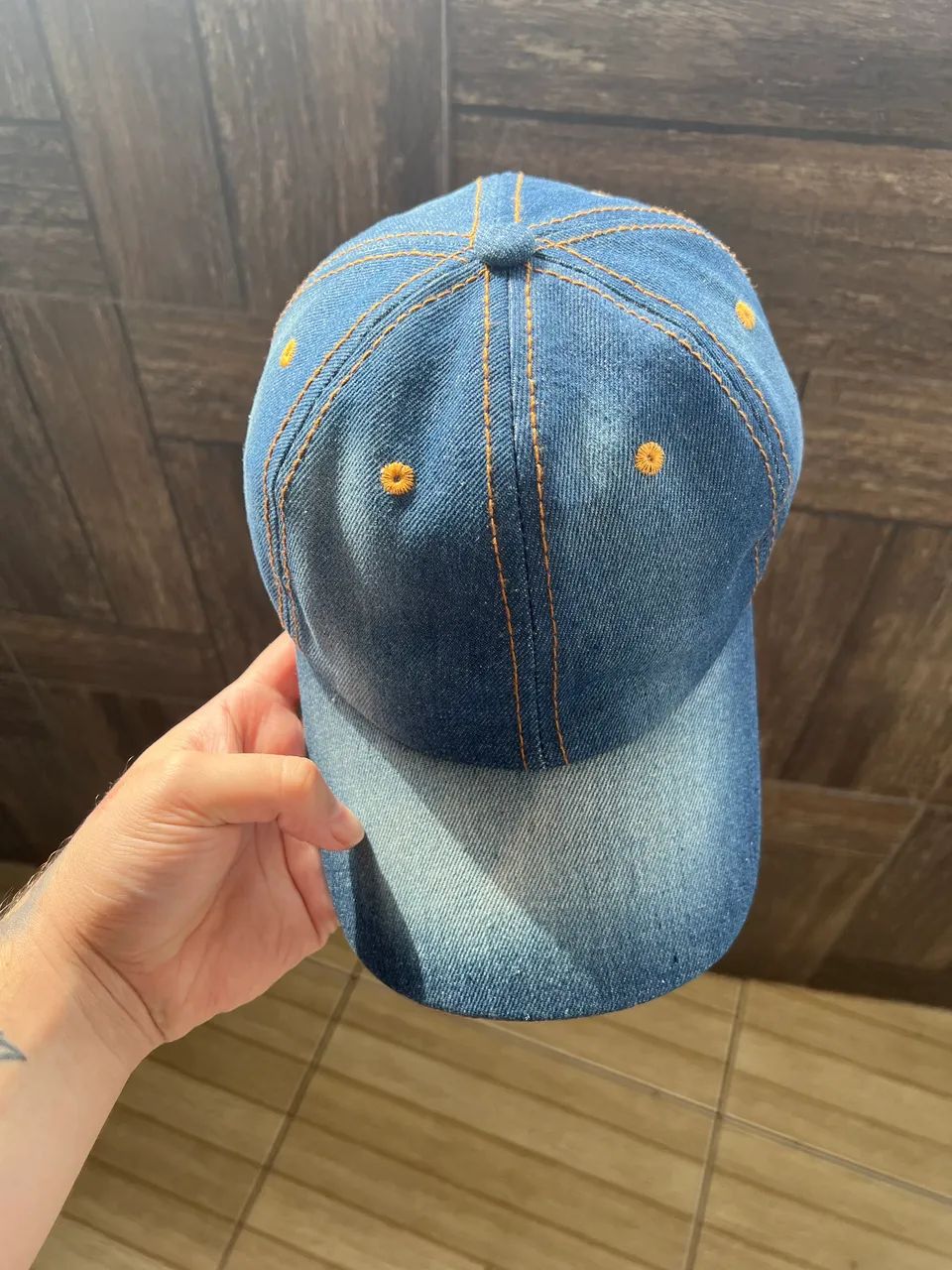 Boné Jeans Azul (Novo) - Foto 2
