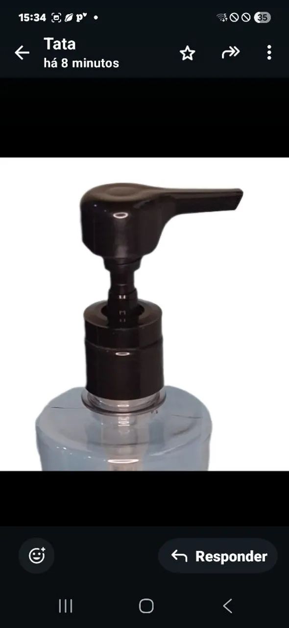 Frasco 500ml com valvula pump super luxo
