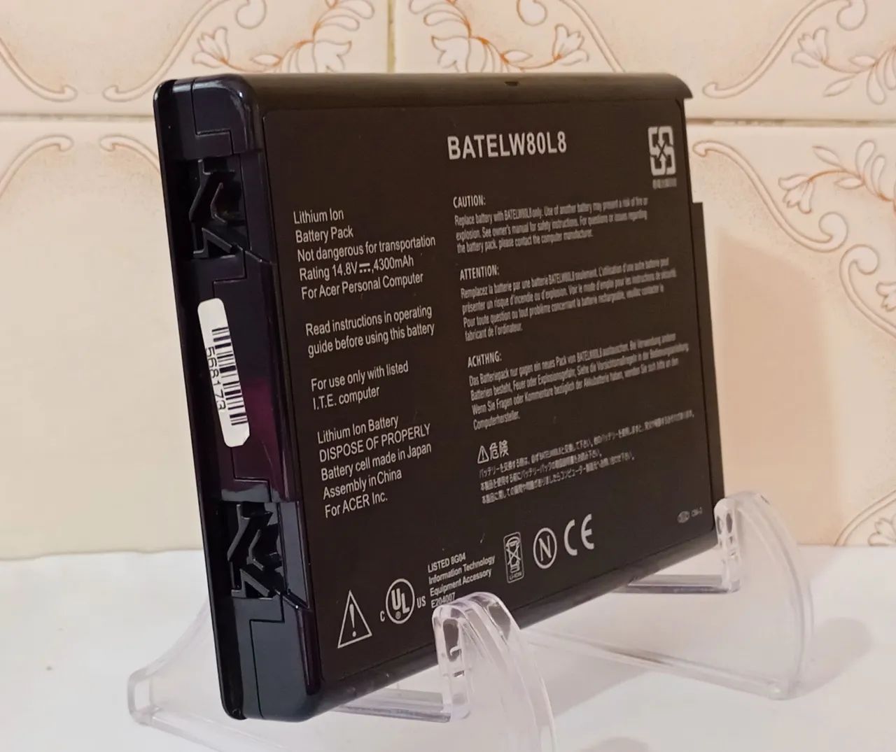 Bateria Para Notebook Acer Modelo: Batelw80l8 - Original - Foto 4
