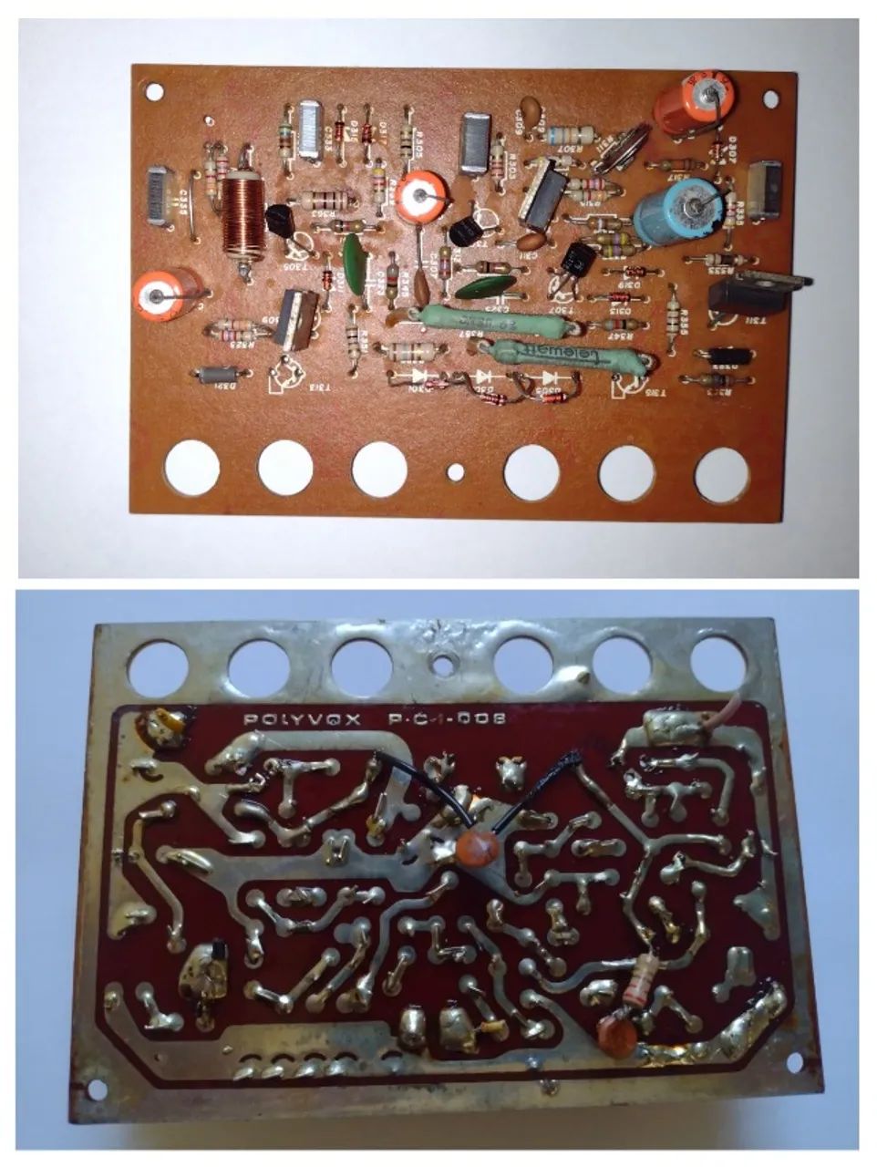 Placa do amplificador do receiver Polyvox PR-1800S (só 1 unidade da placa - para reparo )