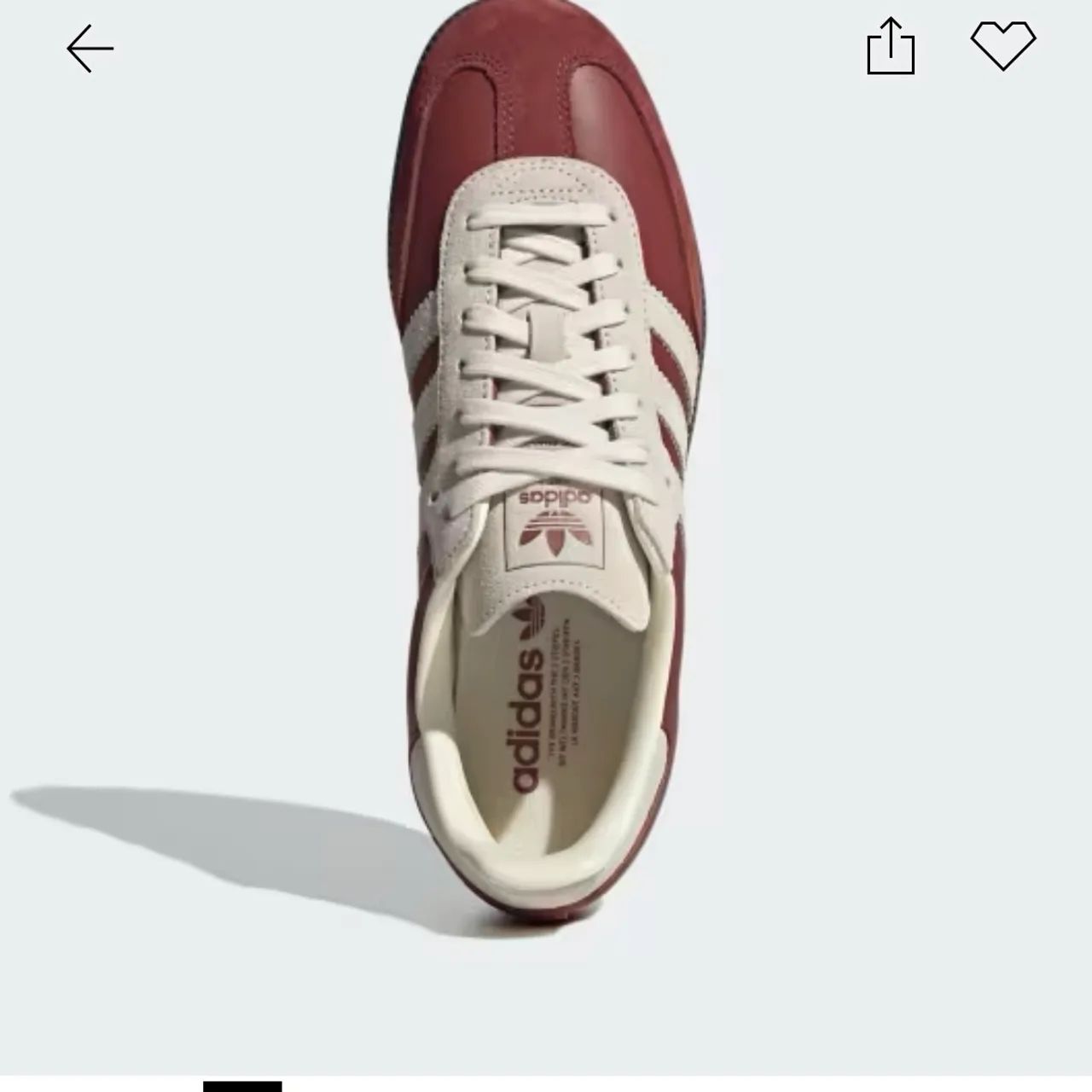 Tênis Adidas Samba bordô 36