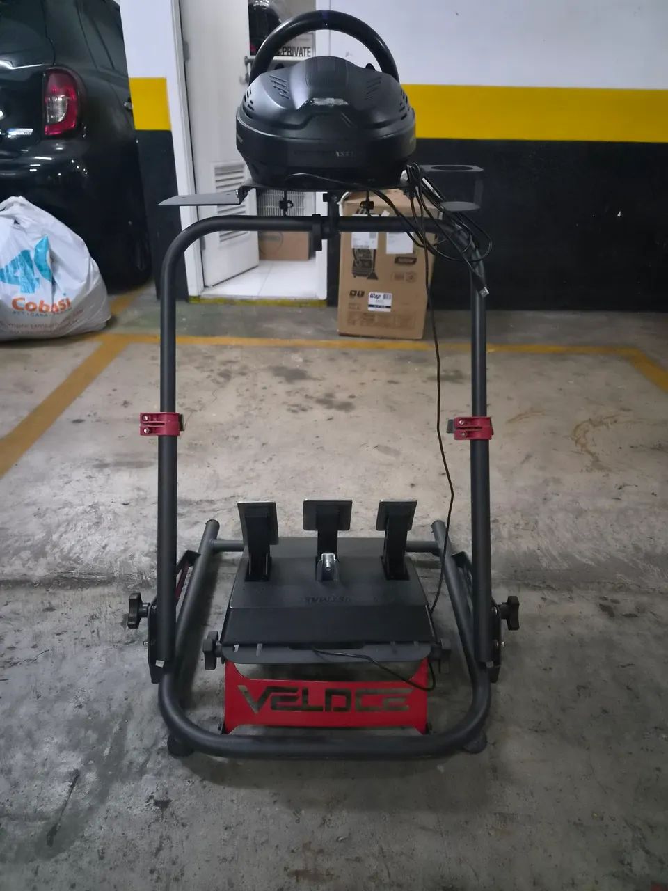  Cockpit com Volante Thrustmaster T300 - Foto 3
