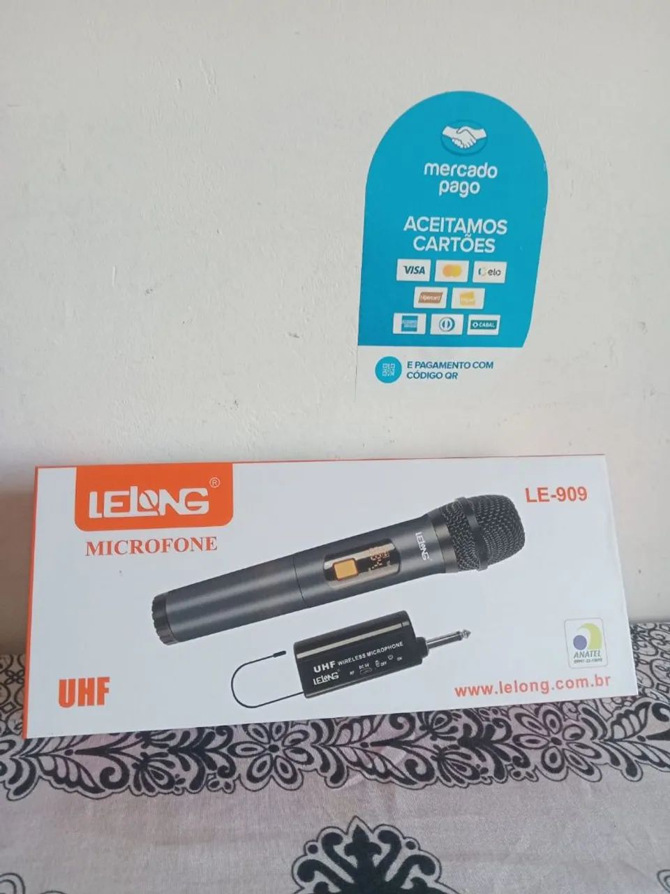 Microfone profissional sem fio UHF / SUPER PROMOÇÃO 