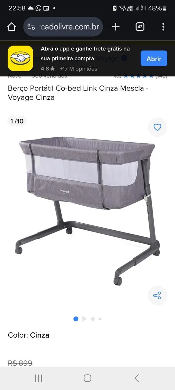 Berço Portátil Co-bed Voyage em ótimo estado