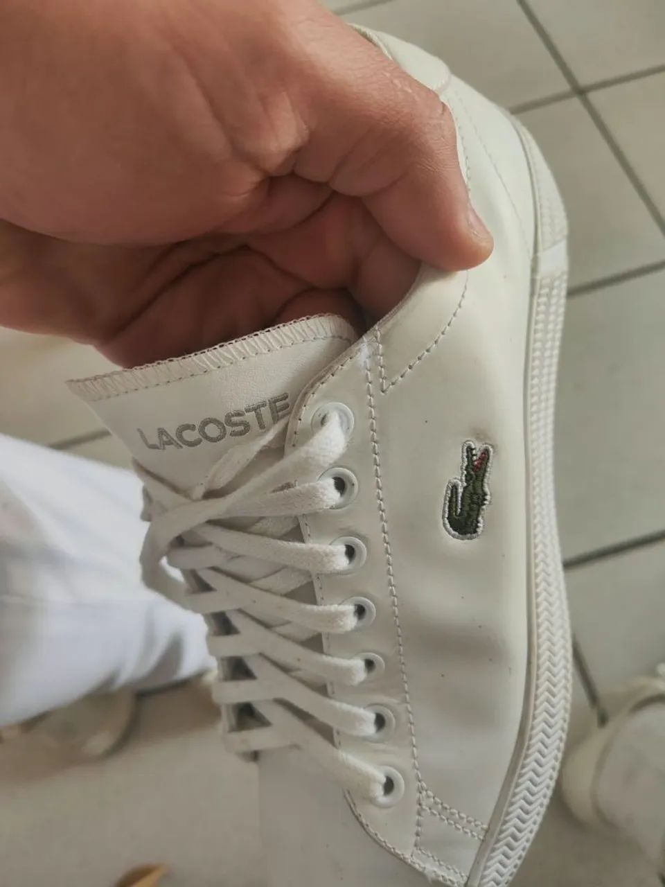 Lacoste. Tênis original branco - Foto 3