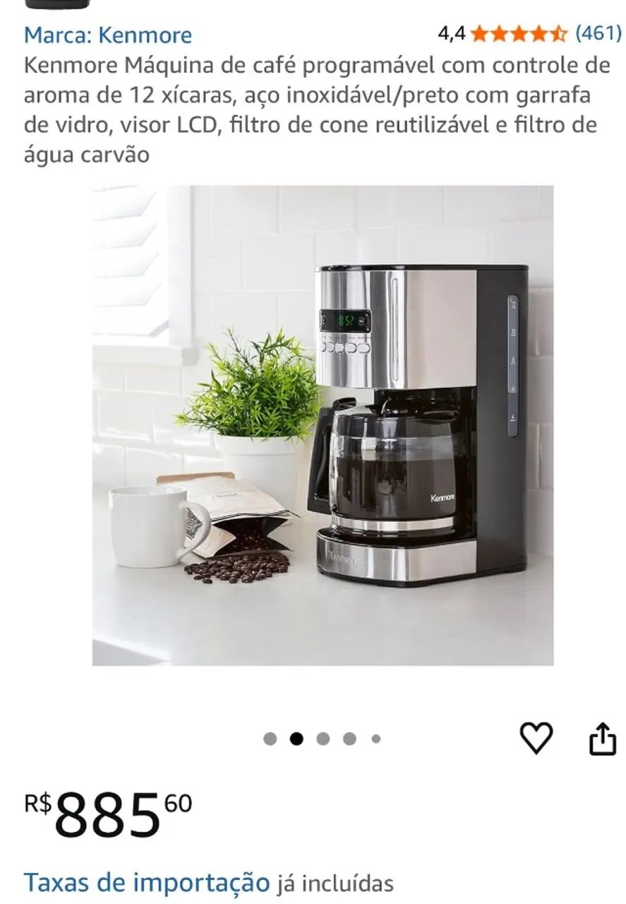Kenmore Cafeteira programável importada (praticamente nova) - Foto 4