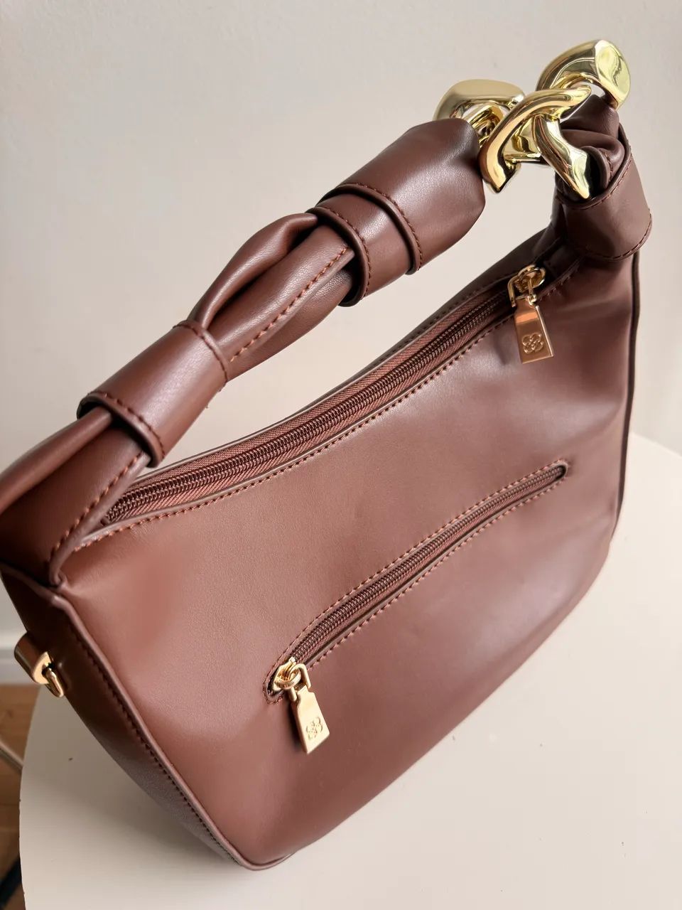 Bolsa Chenson Marrom Seminova + Alça Transversal - Foto 5