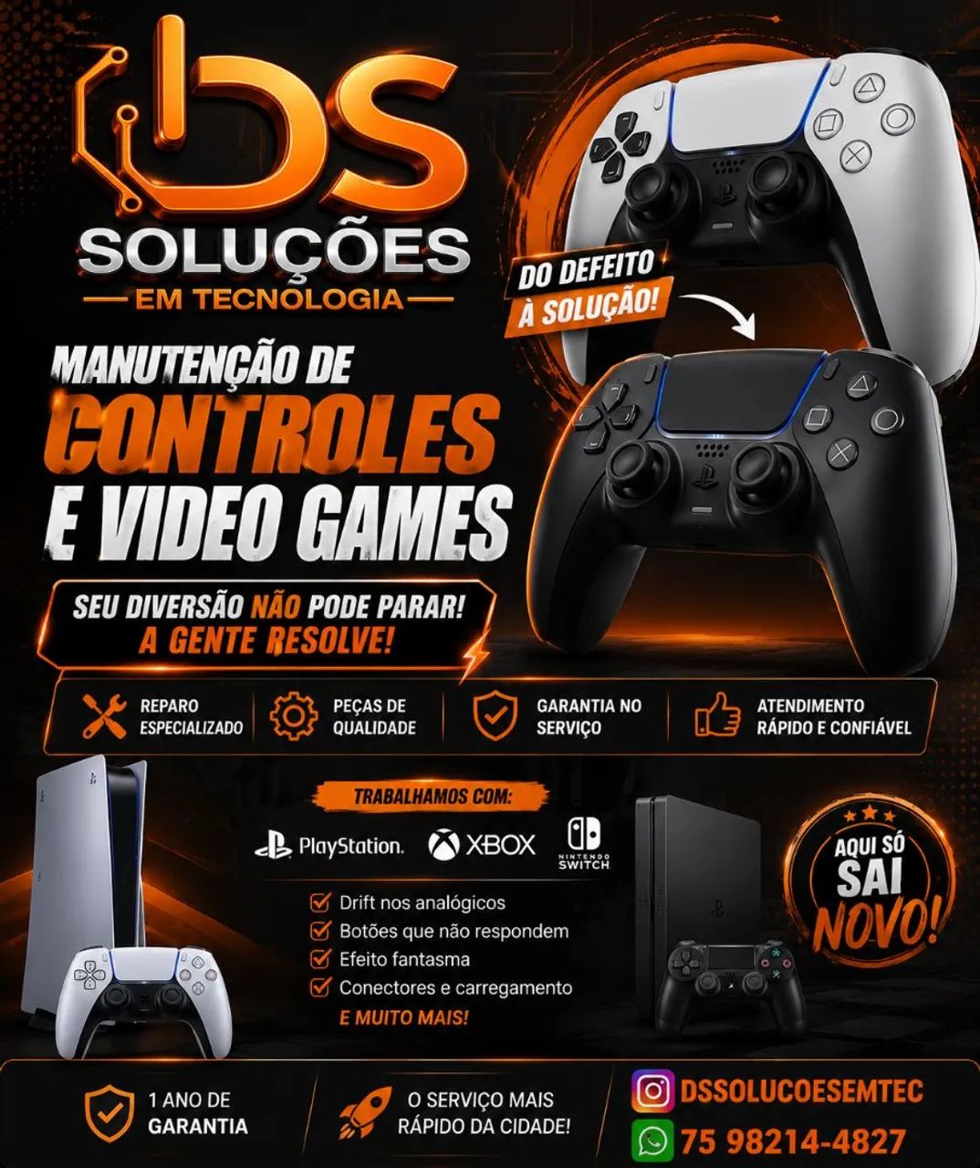 Controle PS5, PS4, XBOX 