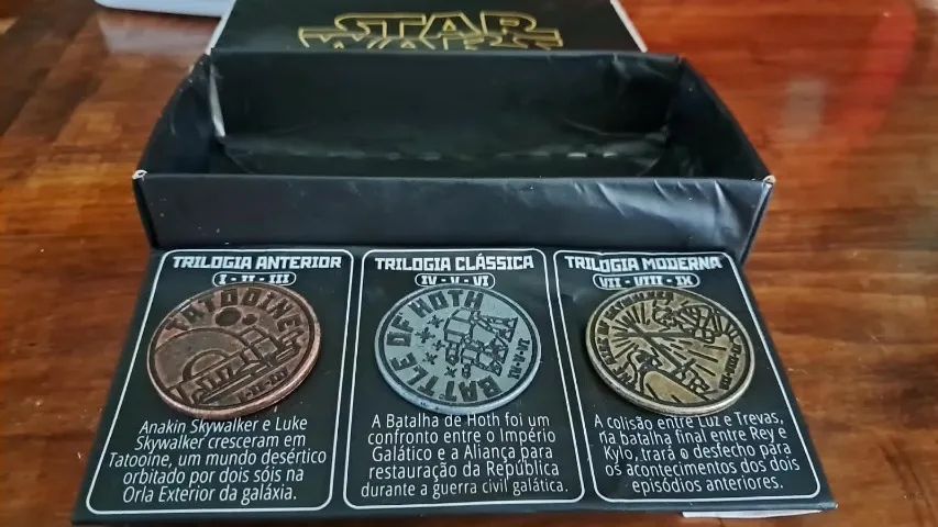 Kit 3 Pins Star Wars trilogias - Foto 2