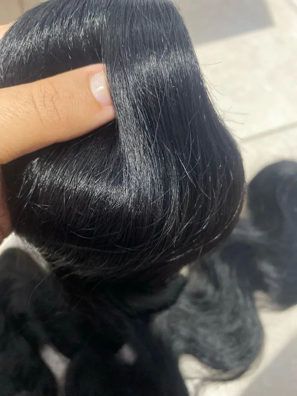 Tela de cabelo 60 cm humano - Foto 3