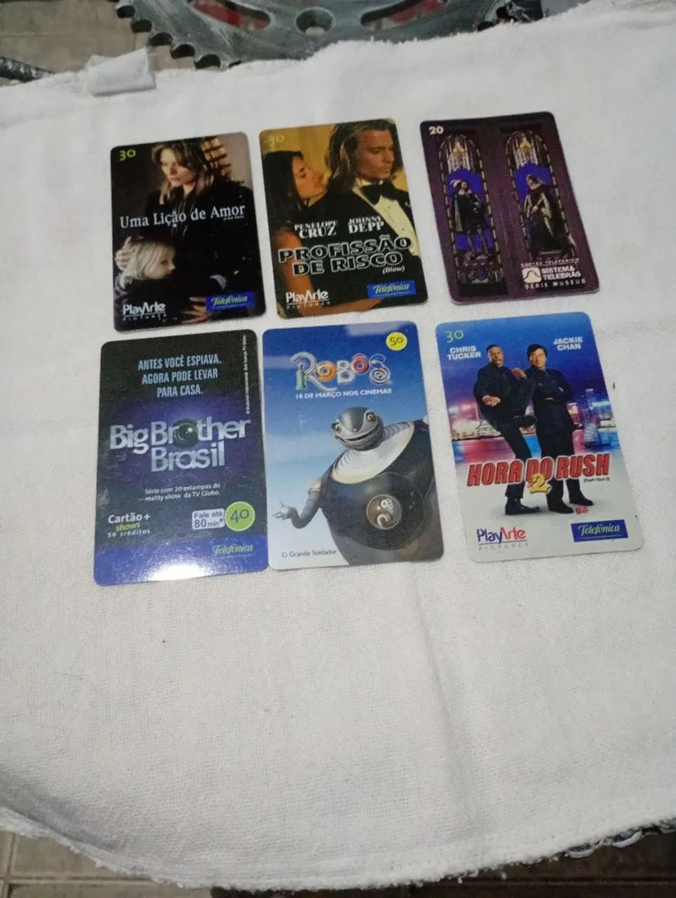 Cartão telefônico de filmes e novela 