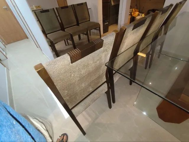 conjunto 6 cadeiras de madeira maciça - Foto 5
