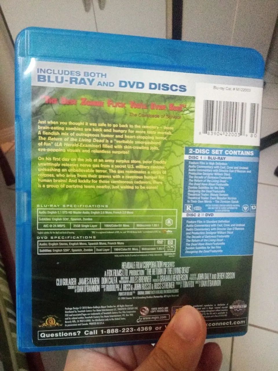 Blu Ray + dvd a volta dos mortos vivos importado - Foto 2