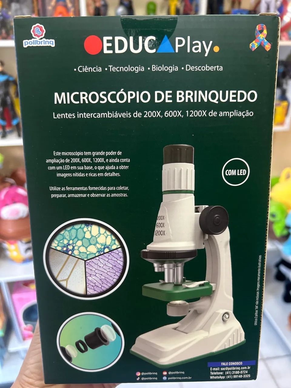 Microscopio de brinquedo educa play - Foto 2