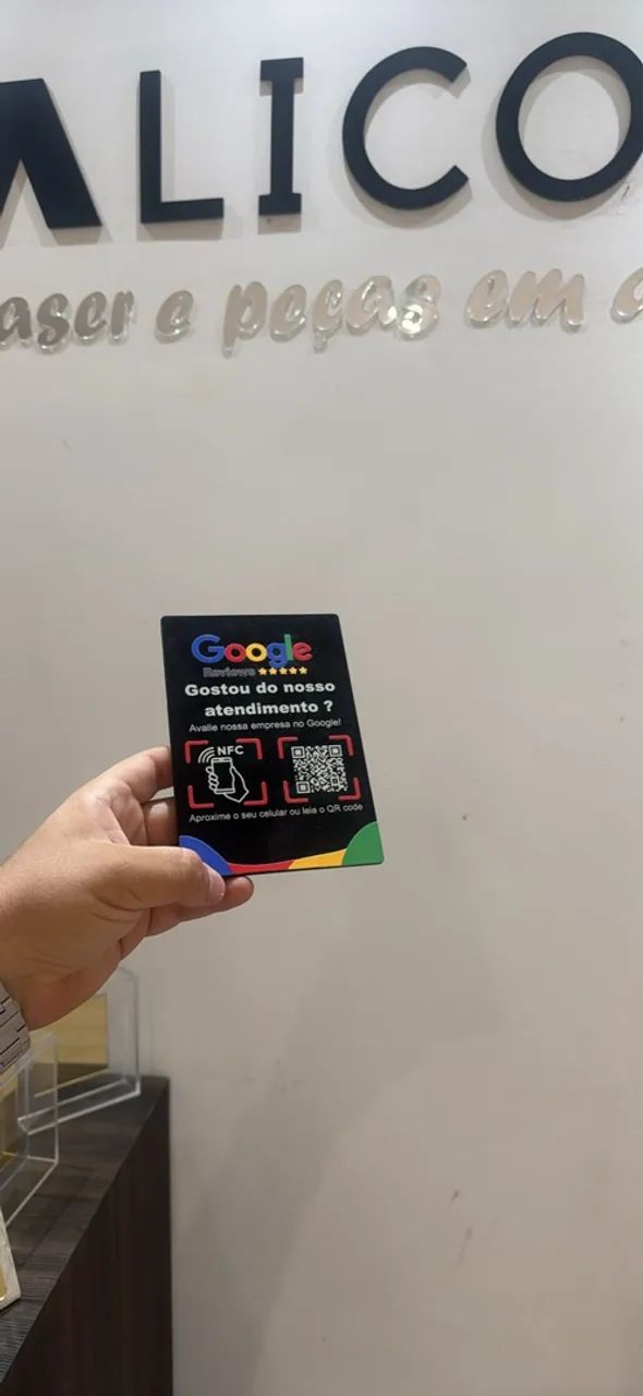 PLACA GOOGLE NFC AVALIAÇÃO  - Foto 2