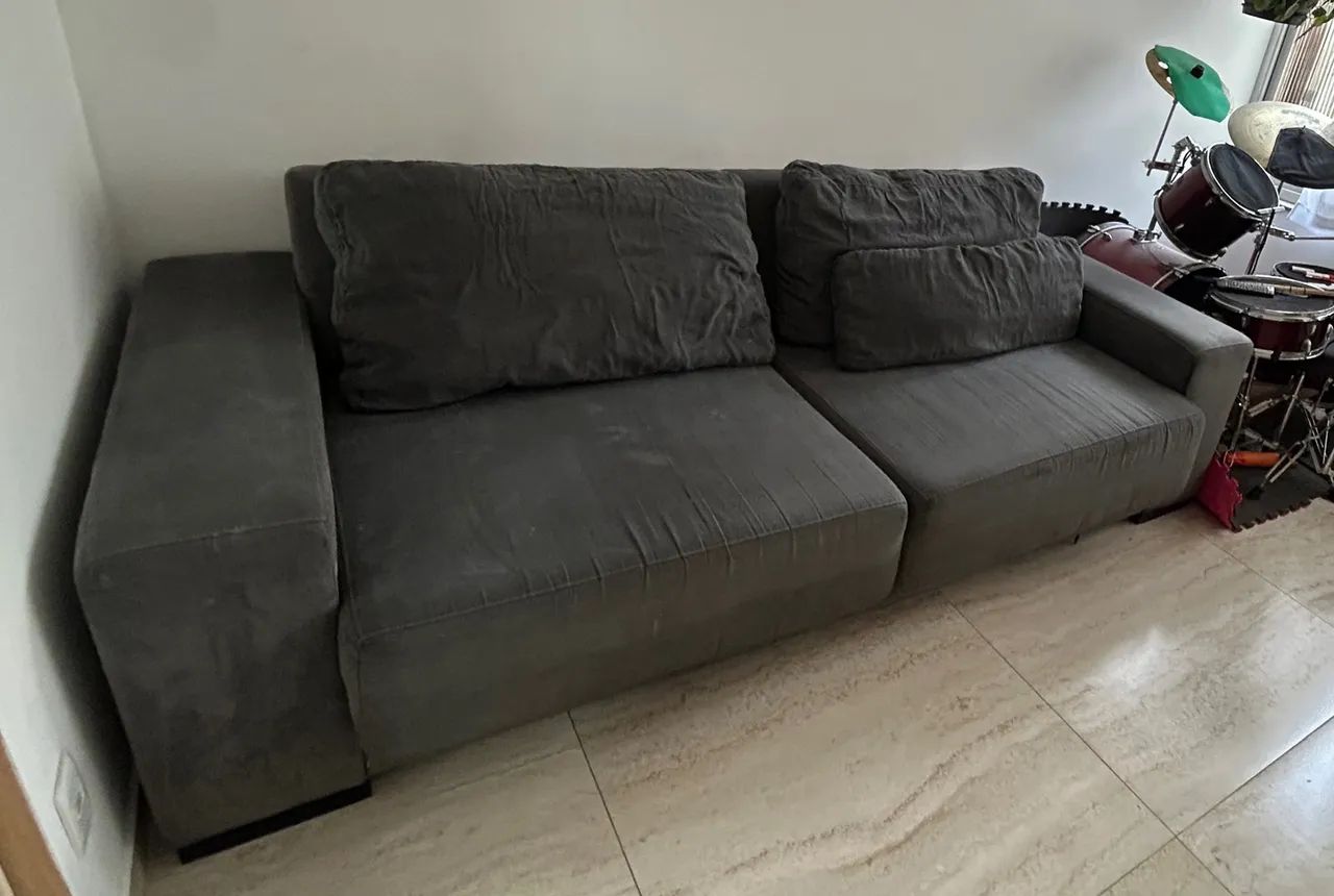 Sofá retrátil 4 lugares plenitude foreman