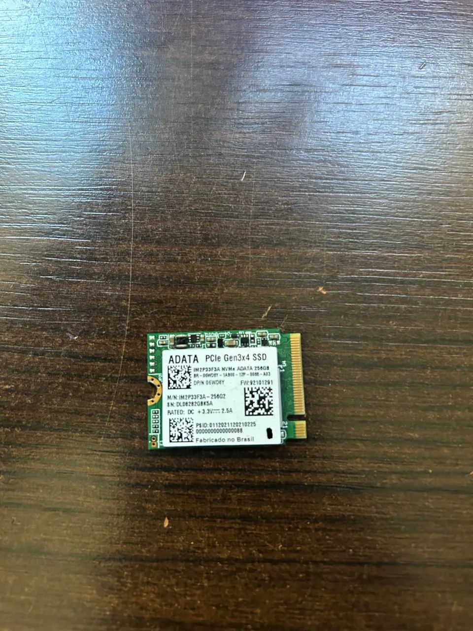 SSD NVMe 256GB ADATA PCIe Gen3x4 - ULTRA RÁPIDO