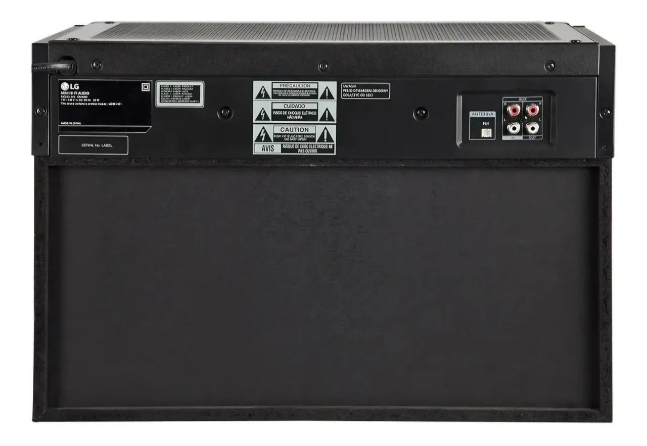 Mini System LG Xboom OM4560 preto/vermelho com bluetooth 200W - Foto 4