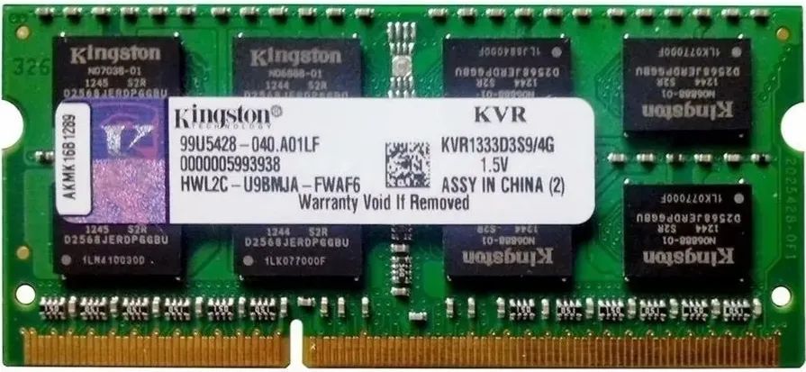 Memoria ddr3 4gb Kingston pc3 10600 notebook
