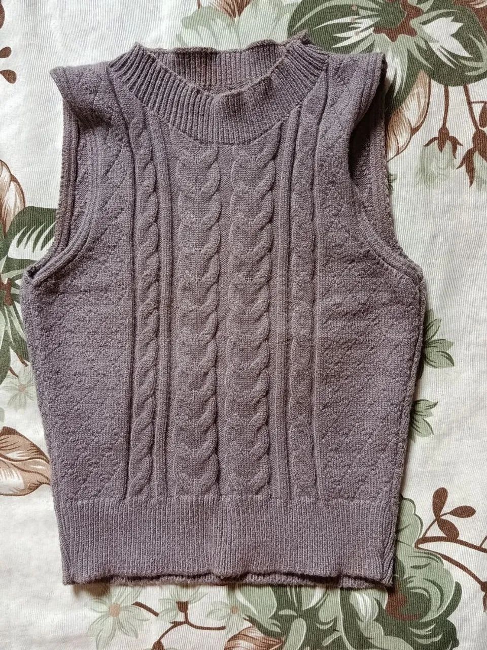 Blusa tricô cinza  - Foto 4