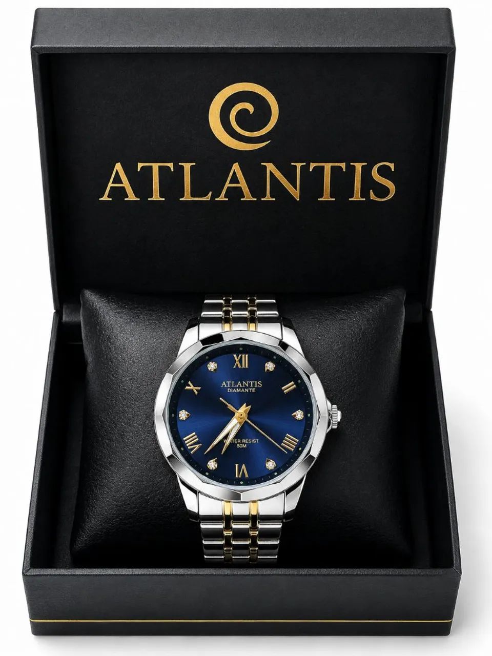 Relógio Atlantis prova d água 