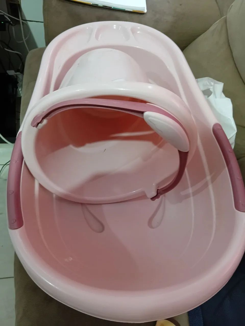 Kit banheira e balde rosa - Foto 2