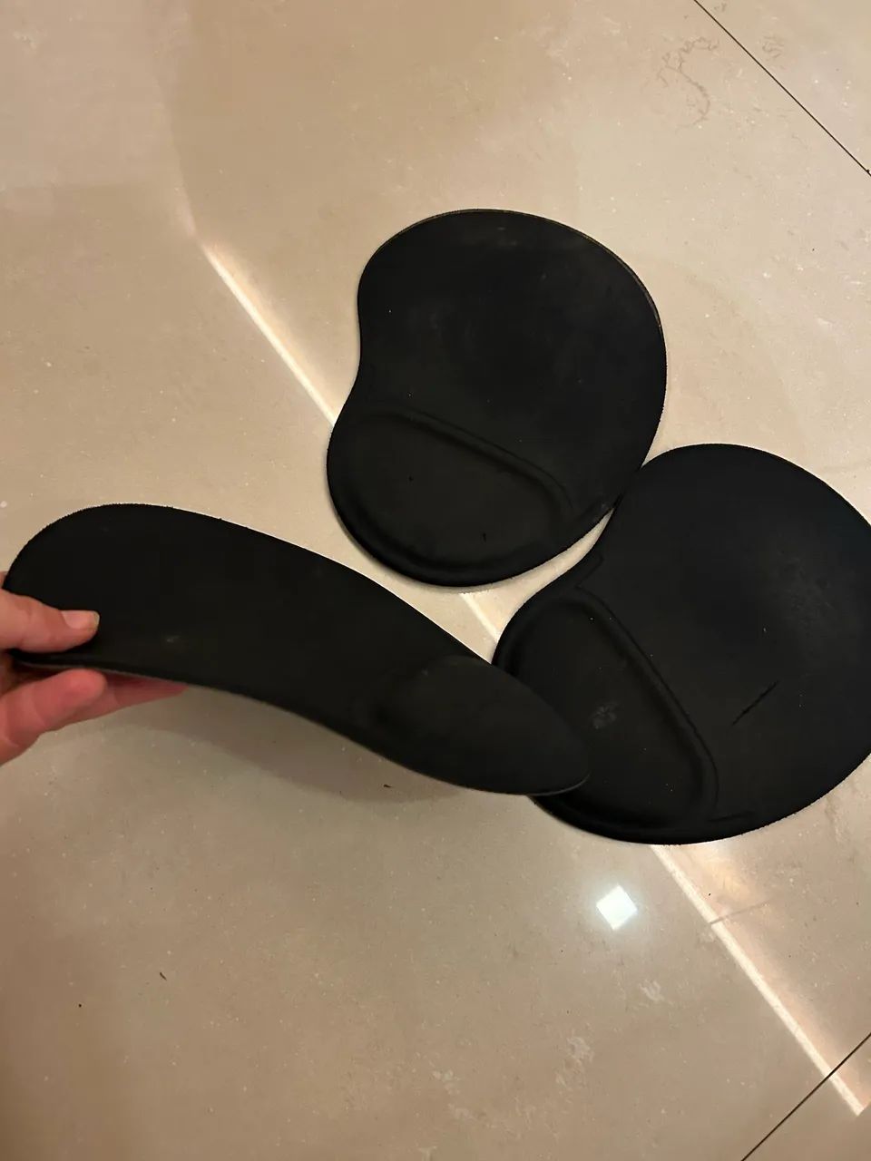Kit 3 Mousepads Ergonômicos com Almoçada para Punho - Foto 2