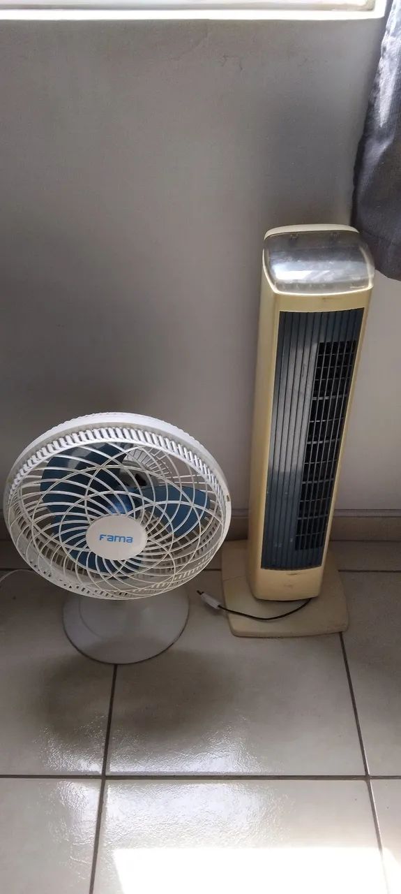 2 ventiladores 220v funcionando.