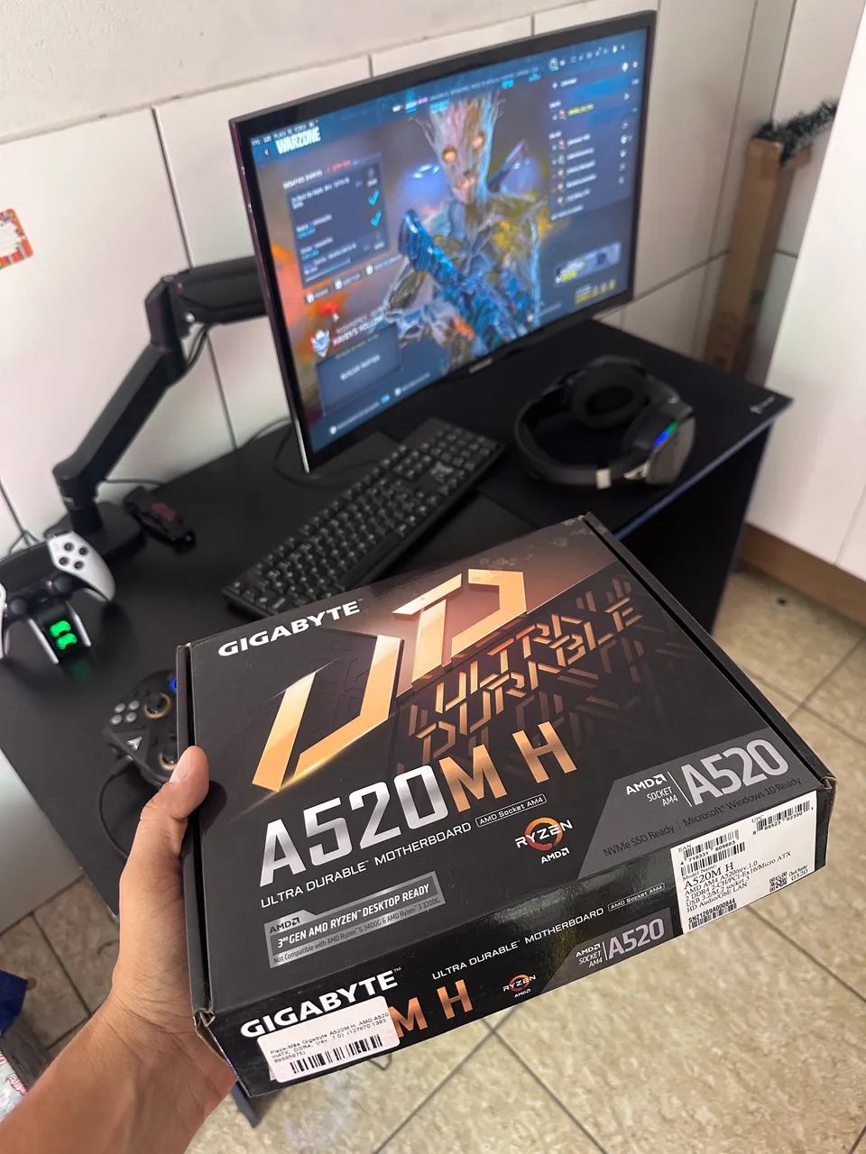 Placa mãe A520M Gigabyte 