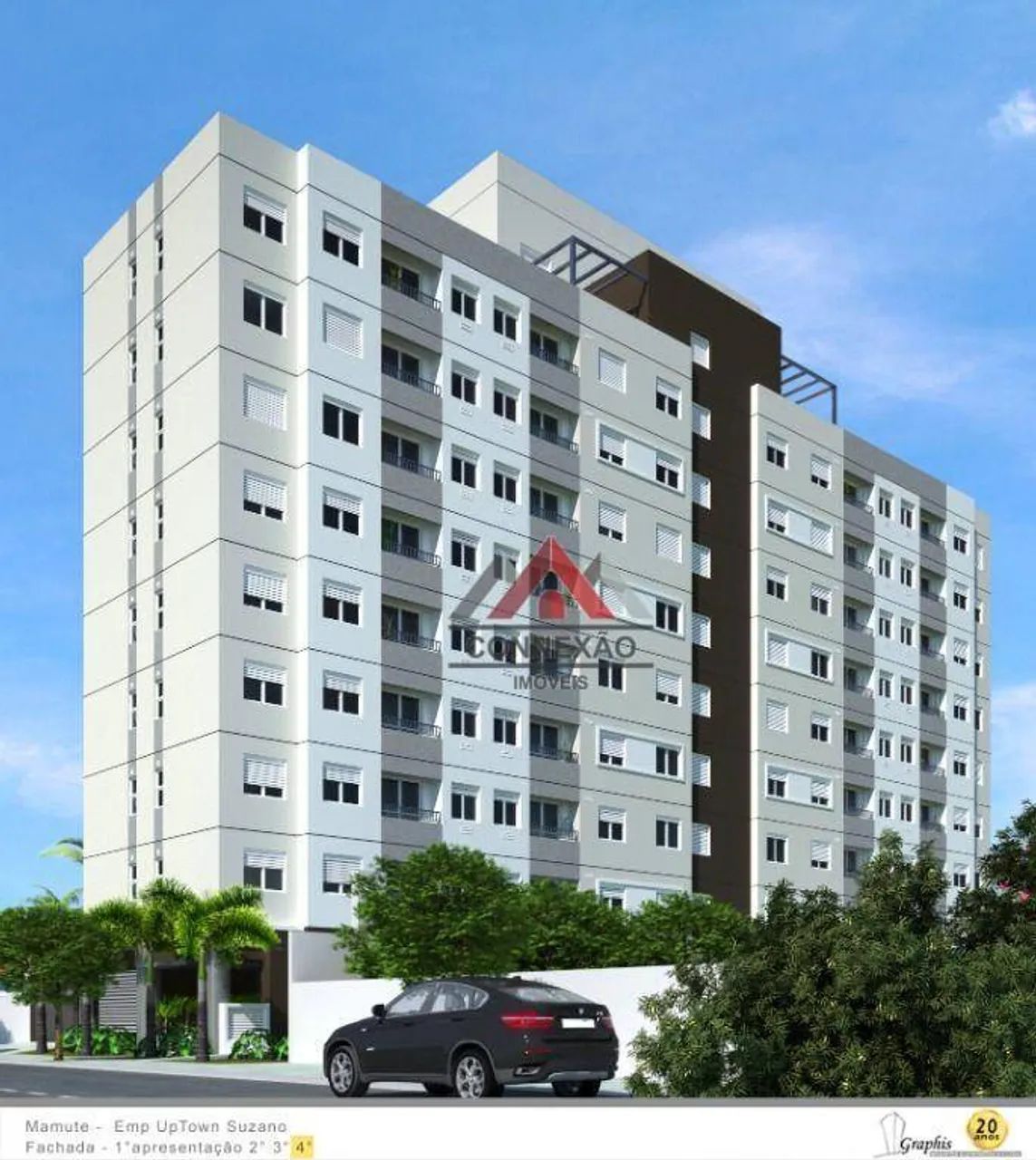 Apartamento com 2 dormitórios à venda, 46 m² por R$ 359.000 - Centro - Suzano/SP - Edifíci