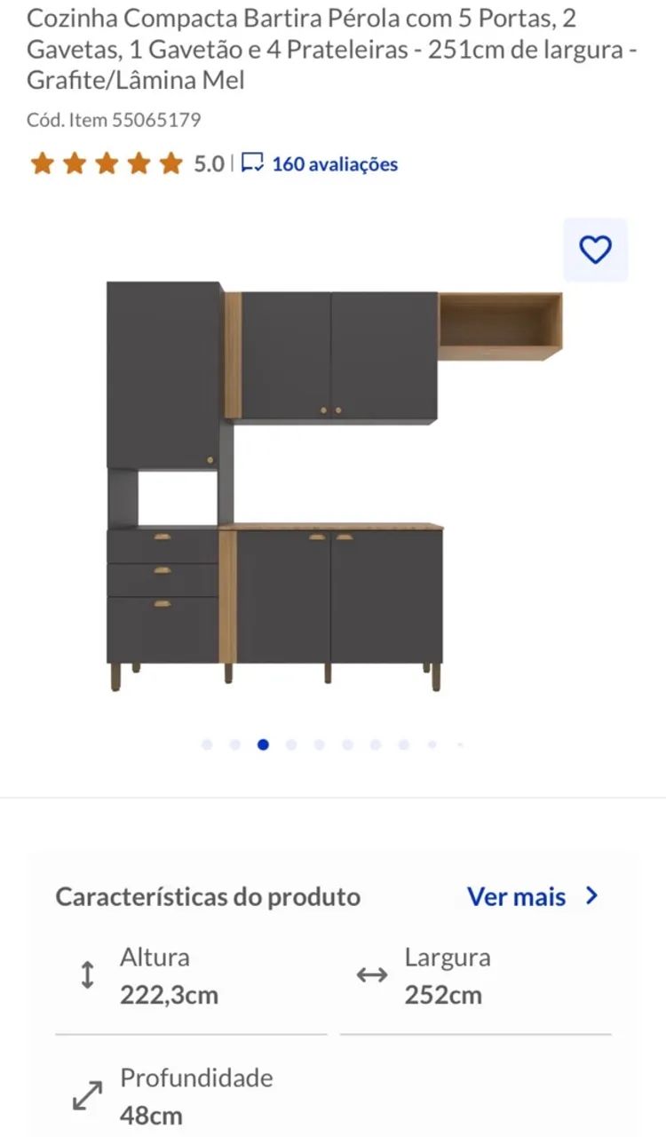 Armário de cozinha Bartira  - Foto 3