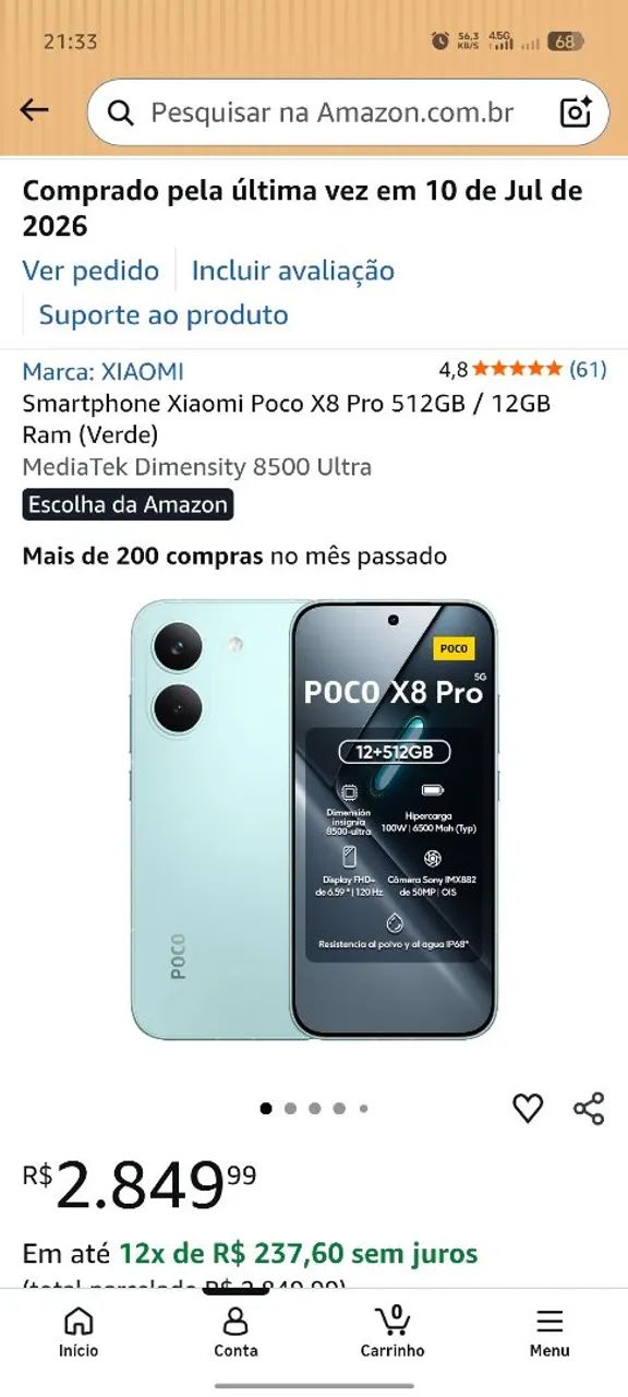Celular poco X8 - Foto 3