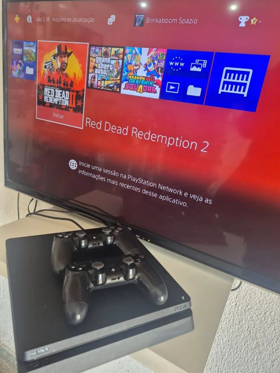 Ps4 slim com gta 5  - Foto 2