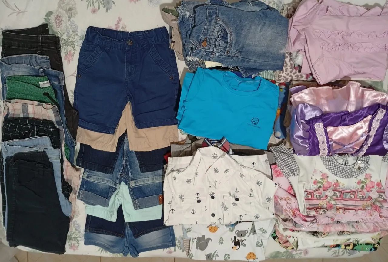 Lote infantil ideal para quem tem brechó