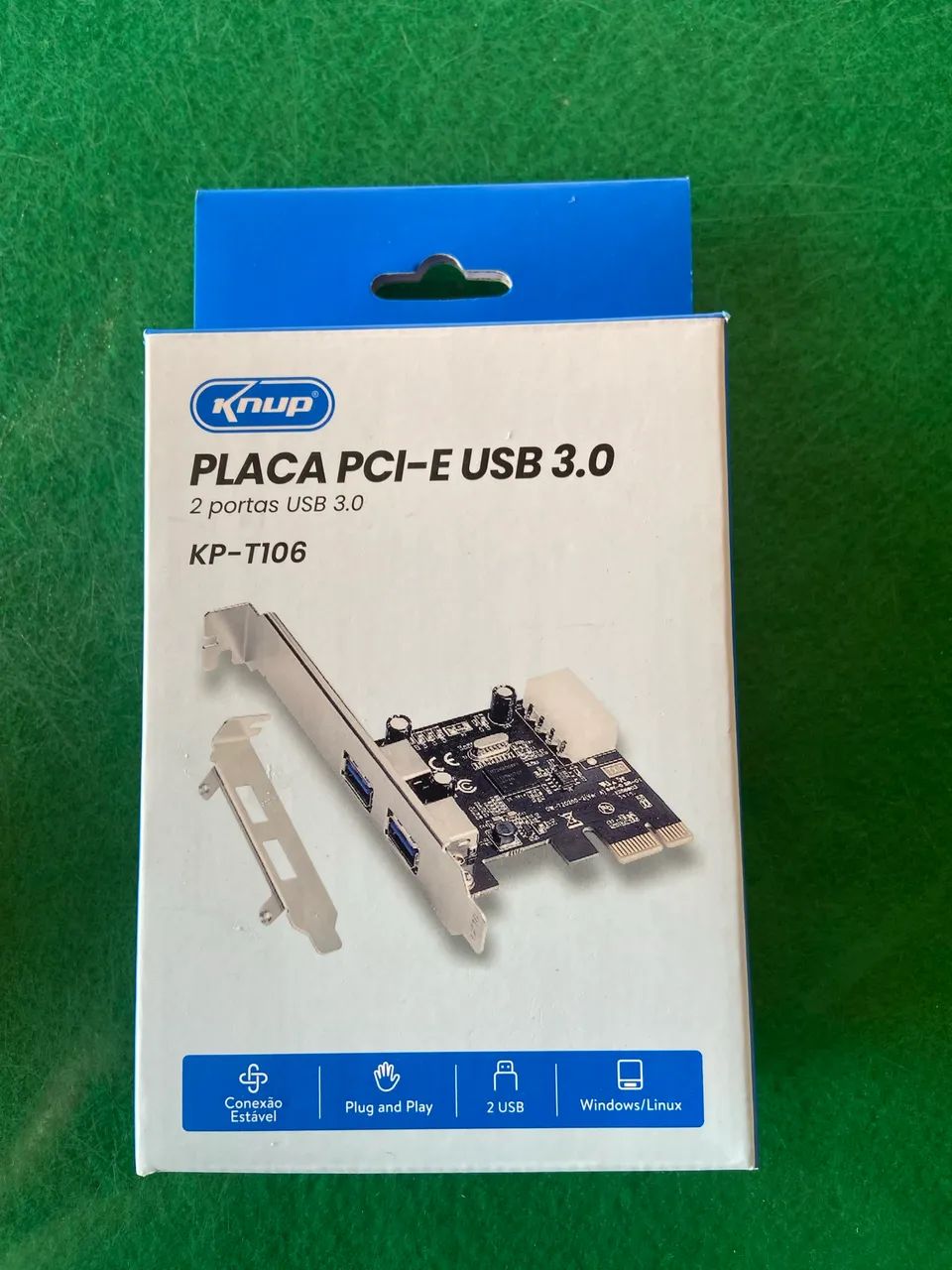 Placa Hub-Usb 3.0 PCI EX 2 portas