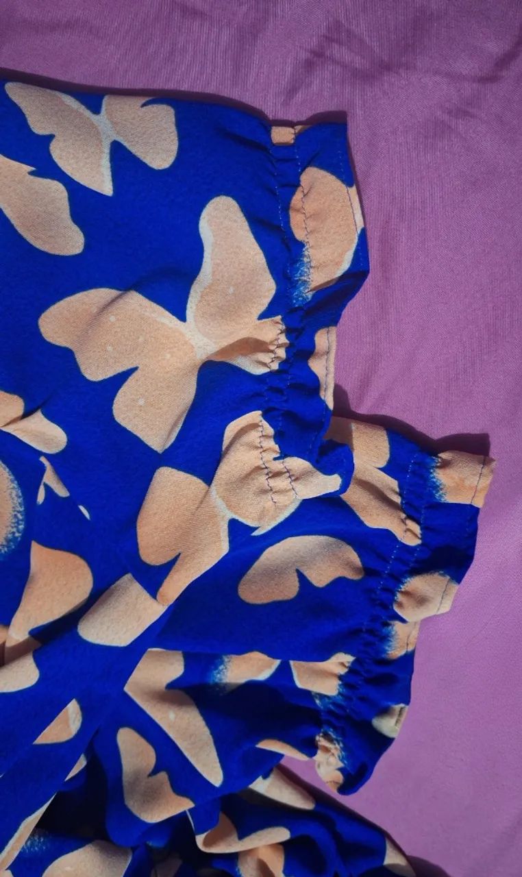 Vestido midi estampado borboletas  - Foto 4