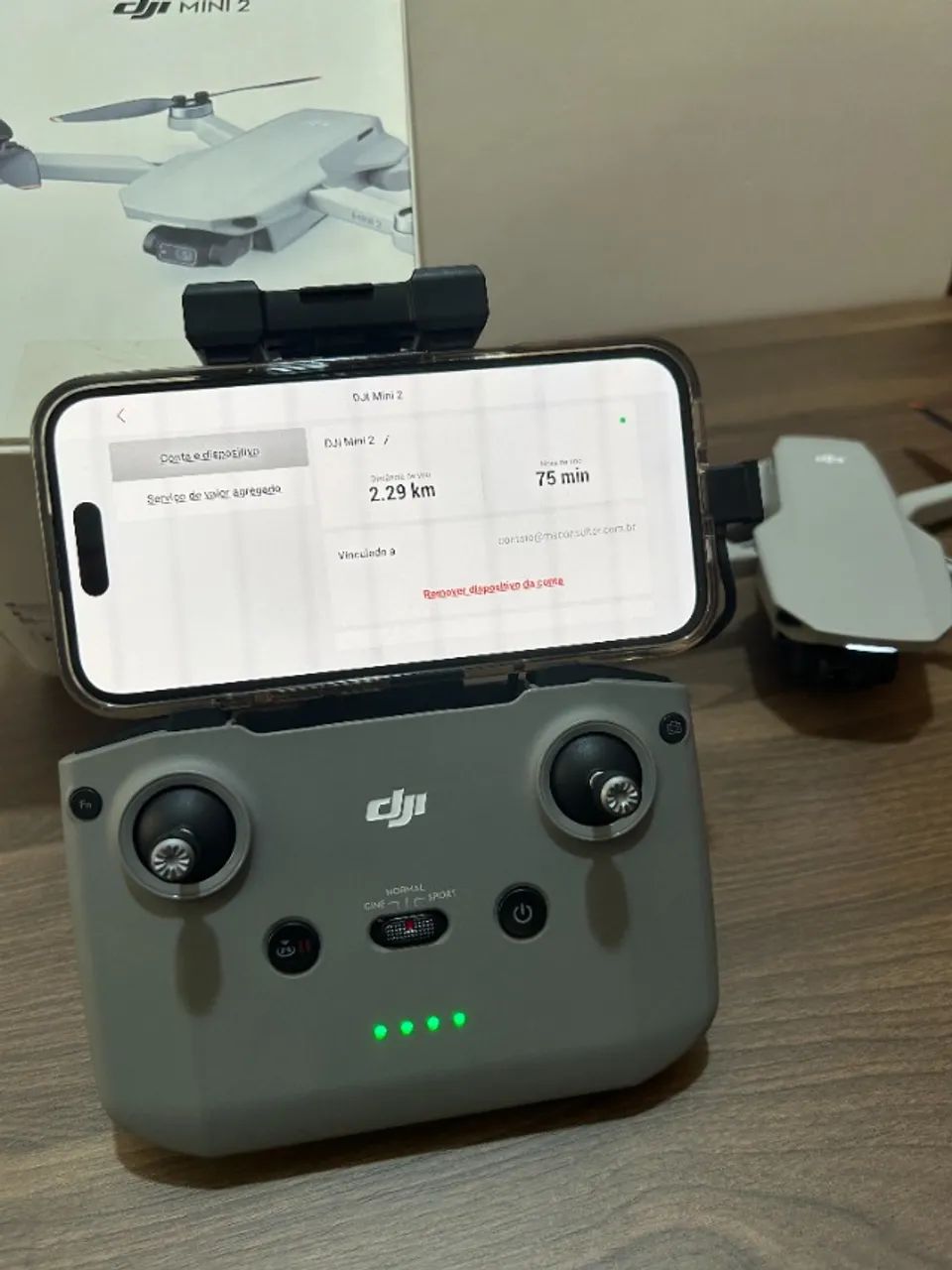 Drone Dji Mini 2 Combo (3 Baterias) Carregador + Cartão Sd Light Gray - Foto 5